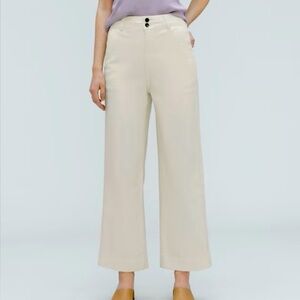 Everlane The Organic Cotton Wide Leg Pant size 2 EUC